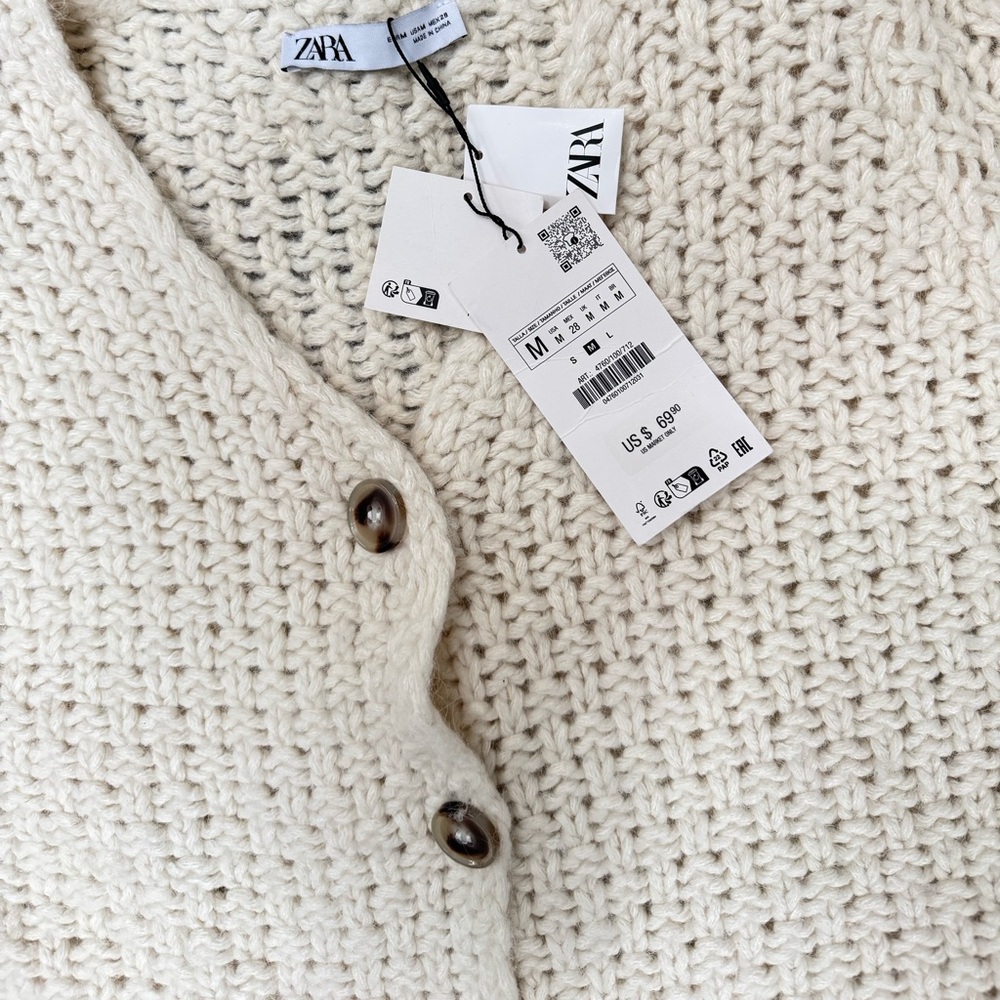 NWT ZARA Cozy  Knit Sweater - Picture 3 of 5